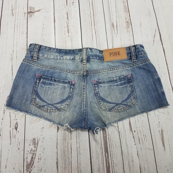 Pink Victorias Secret Shorts Size 0 Cut Off - Picture 2 of 7
